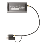 Picture of StarTech.com USB-C to Dual-HDMI Adapter - USB-C or A to 2x HDMI - 4K 60Hz - 100W Power Delivery Pass-Through - 1ft (30cm) Built-in Cable - USB to HDMI Multi-Monitor Converter for Laptop - TAA