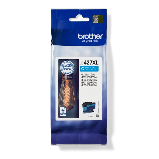Picture of Brother LC427XLC ink cartridge 1 pc(s) Original Cyan