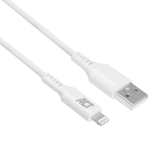 Picture of ACT USB 2.0 charging/data cable A male - Lightning male 2 meters, MFI certified