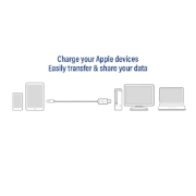 Picture of ACT USB 2.0 charging/data cable A male - Lightning male 2 meters, MFI certified