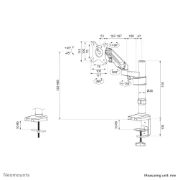 Picture of Neomounts DS70-750BL1 Monitor arm 17-27" - gas spring