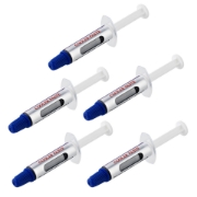 Picture of StarTech.com Thermal Paste, Pack of 5 Re-sealable Syringes (1.5g / each), Metal Oxide Compound, CPU Heat Sink Thermal Grease Paste