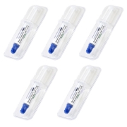 Picture of StarTech.com Thermal Paste, Pack of 5 Re-sealable Syringes (1.5g / each), Metal Oxide Compound, CPU Heat Sink Thermal Grease Paste
