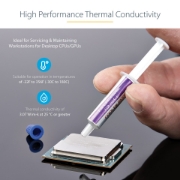 Picture of StarTech.com Thermal Paste, Pack of 5 Re-sealable Syringes (1.5g / each), Metal Oxide Compound, CPU Heat Sink Thermal Grease Paste