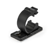 Picture of StarTech.com 100 Adhesive Cable Management Clips Black - Network/Ethernet/Office Desk/Computer Cord Organizer - Sticky Cable/Wire Holders - Nylon Self Adhesive Clamp UL/94V-2 Fire Rated
