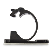 Picture of StarTech.com 100 Adhesive Cable Management Clips Black - Network/Ethernet/Office Desk/Computer Cord Organizer - Sticky Cable/Wire Holders - Nylon Self Adhesive Clamp UL/94V-2 Fire Rated