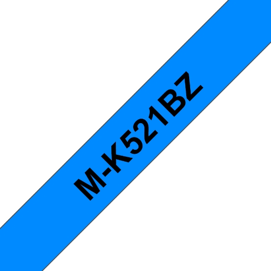 Picture of Brother M-K521B label-making tape Black on blue
