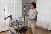 Picture of Kensington A1000 Telescoping C-Clamp Stand