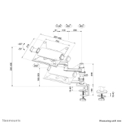 Picture of Neomounts DS20-425BL1 Laptop holder monitor arm 11.6-17.3" - space saving