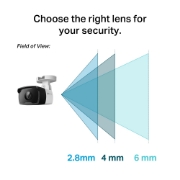 Picture of TP-Link VIGI C340I 2.8MM security camera Bullet IP security camera Outdoor 2560 x 1440 pixels Ceiling/Wall/Pole