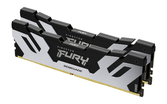 Picture of Kingston Technology FURY 48GB 7200MT/s DDR5 CL38 DIMM (Kit of 2) Renegade Silver XMP