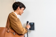 Picture of POLY Edge E100 IP Phone and PoE-enabled