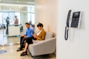 Picture of POLY Edge E100 IP Phone and PoE-enabled