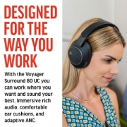 Picture of POLY Voyager Surround 80 UC USB-C Headset +USB-C/A Adapter