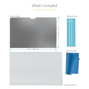 Picture of StarTech.com 14-inch MacBook Pro 21/23 Laptop Privacy Screen, Anti-Glare Privacy Filter with 51% Blue Light Reduction, Monitor Screen Protector with +/- 30 deg. Viewing Angle, Reversible Matte/Glossy Sides