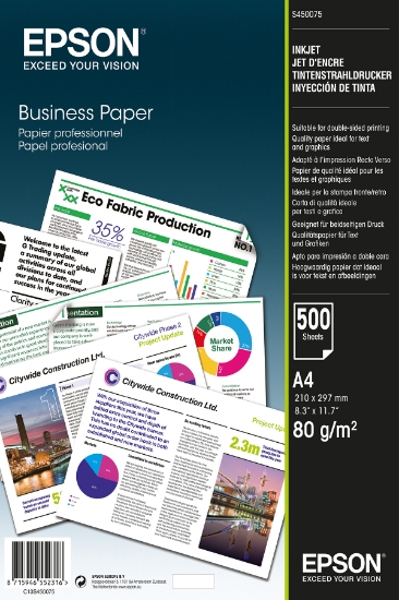Afbeeldingen van Epson Business Paper - A4 - 500 vellen