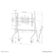 Picture of Neomounts FL50-525WH1 TV trolley 55-86" - fast installation - TÜV