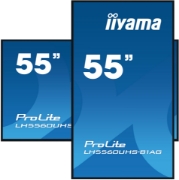 Picture of iiyama LH5560UHS-B1AG Signage Display Digital A-board 139.7 cm (55") LED Wi-Fi 500 cd/m² 4K Ultra HD Black Built-in processor Android 11 24/7