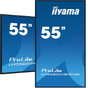Picture of iiyama LH5560UHS-B1AG Signage Display Digital A-board 139.7 cm (55") LED Wi-Fi 500 cd/m² 4K Ultra HD Black Built-in processor Android 11 24/7