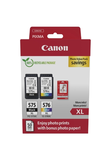 Picture of Canon 5437C006 ink cartridge 2 pc(s) Original High (XL) Yield Black, Cyan, Magenta, Yellow