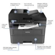 Picture of Brother MFC-L2800DW wireless all-in-one mono laser printer