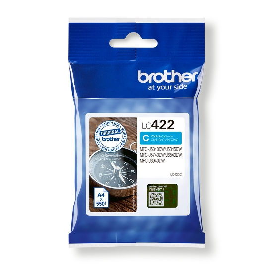Picture of Brother LC422C ink cartridge 1 pc(s) Original Cyan