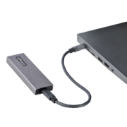 Picture of StarTech.com USB-C 10Gbps to M.2 NVMe or M.2 SATA SSD Enclosure - Tool-free External M.2 PCIe/SATA NGFF SSD Aluminum Case - USB Type-C&A Host Cables - Supports 2230/2242/2260/2280