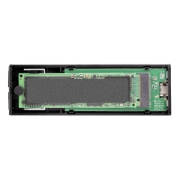 Picture of StarTech.com USB-C 10Gbps to M.2 NVMe or M.2 SATA SSD Enclosure - Tool-free External M.2 PCIe/SATA NGFF SSD Aluminum Case - USB Type-C&A Host Cables - Supports 2230/2242/2260/2280