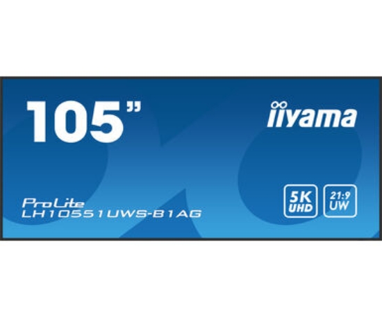 Picture of iiyama LH10551UWS-B1AG Signage Display Digital signage flat panel 2.66 m (104.7") LED 500 cd/m² UltraWide Full HD Black 24/7