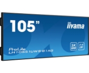 Picture of iiyama LH10551UWS-B1AG Signage Display Digital signage flat panel 2.66 m (104.7") LED 500 cd/m² UltraWide Full HD Black 24/7