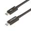 Picture of StarTech.com 3ft (1m) Thunderbolt 4 Cable - 40Gbps - 100W PD - 4K/8K Video - Intel-Certified Thunderbolt Cable - Compatible w/ USB4/Thunderbolt 3/USB 3.2/USB Type-C/DisplayPort
