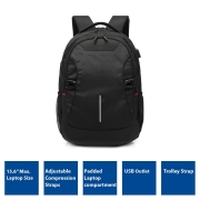 Picture of ACT Global Notebook Backpack 15.6" with USB Outlet
