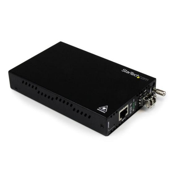 Picture of StarTech.com OAM Managed Gigabit Ethernet Fiber Media Converter - Multi Mode LC 550m - 802.3ah Compliant