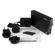 Picture of StarTech.com OAM Managed Gigabit Ethernet Fiber Media Converter - Multi Mode LC 550m - 802.3ah Compliant