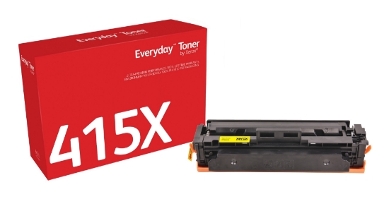 Picture of Everyday ™ Yellow Toner by Xerox compatible with HP 415X (W2032X), High capacity