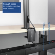 Picture of ACT Under desk extendable cable management tray with clamp mount