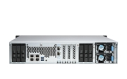 Picture of QNAP TS-H1886XU-RP-R2 NAS Rack (3U) Intel® Xeon® D D-1622 32 GB DDR4 0 TB QuTS hero Black, Grey