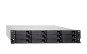 Picture of QNAP TS-H1886XU-RP-R2 NAS Rack (3U) Intel® Xeon® D D-1622 32 GB DDR4 0 TB QuTS hero Black, Grey