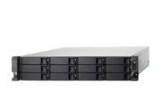 Picture of QNAP TS-H1886XU-RP-R2 NAS Rack (3U) Intel® Xeon® D D-1622 32 GB DDR4 0 TB QuTS hero Black, Grey