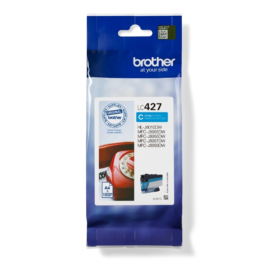 Picture of Brother LC427C ink cartridge 1 pc(s) Original Cyan