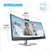 Picture of HP E-Series E34m G4 WQHD Curved USB-C Conferencing Monitor