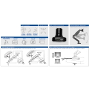 Picture of ACT Monitor arm 32" office, gas spring, 1 monitor