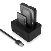 Picture of ACT 2.5" and 3.5" SATA dual HDD/SSD docking station, USB 3.2 Gen1