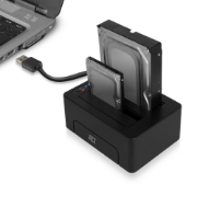 Picture of ACT 2.5" and 3.5" SATA dual HDD/SSD docking station, USB 3.2 Gen1