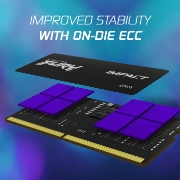 Picture of Kingston Technology FURY 16GB 4800MT/s DDR5 CL38 SODIMM (Kit of 2) Impact