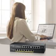 Picture of Zyxel GS1915-8EP Managed L2 Gigabit Ethernet (10/100/1000) Power over Ethernet (PoE) Black