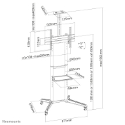 Picture of Neomounts FL50-550BL1 TV trolley 37-70"