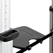 Picture of StarTech.com Dual TV Cart for 37-60in VESA TVs up to 110lb/50kg each - Height Adjustable TV Mount, Mobile Display Cart w/ Equipment Shelves - Rolling TV Cart on Wheels - Rolling TV Stand