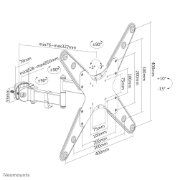 Picture of Neomounts FL40-450BL14 TV pole mount 32-55" - diam. 28-50 mm - full motion