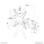 Picture of Neomounts WL70-550BL14 Monitor/TV mount wall 32-55" - gas spring - full motion